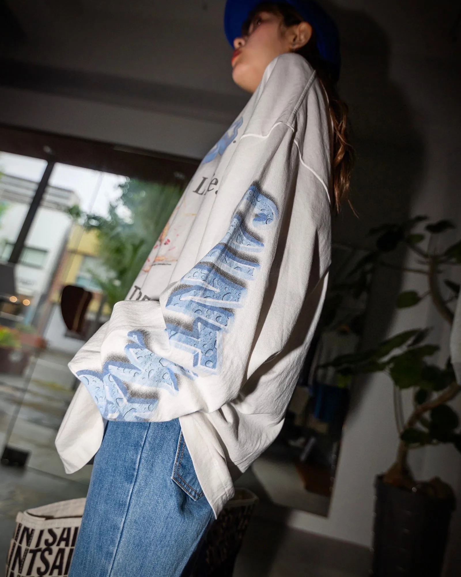 SAINT Mxxxxxx HEART COOKIES L/S TEE/WHT Love Oreo printed long sleeves Off-white S-XL Customized co-branded main mark/wash mark Correct version Ready-made garments washed and distressed VINTAGE feeling Top-notch printing technology Perfect restoration